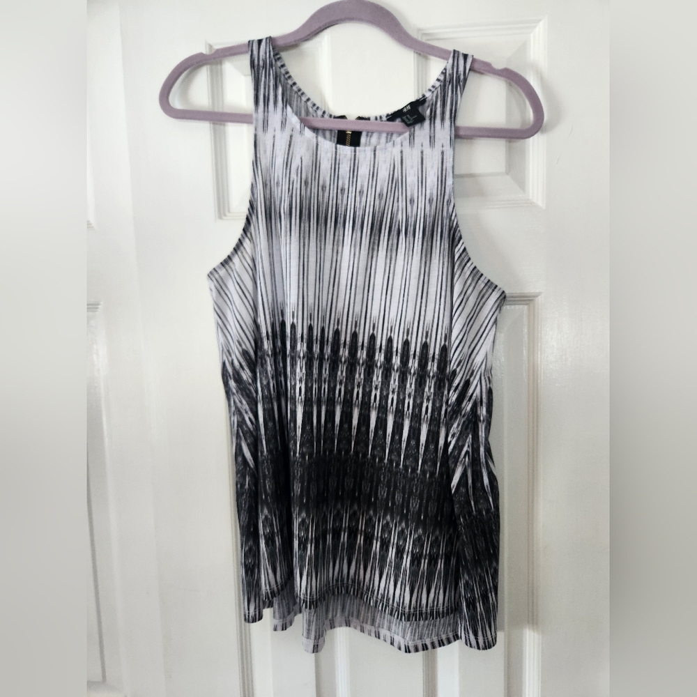 H&M Black and White Striped Tank Top